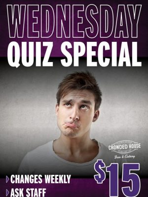 Wednesday Quiz Special: $15
